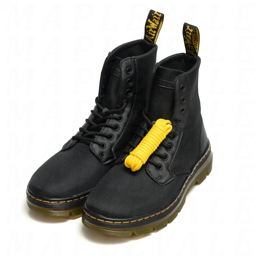Dr Martens Combs Poly Rubbery Women's Sz 9 Black Casual Combat Boots 16607001 - Picture 4 of 12
